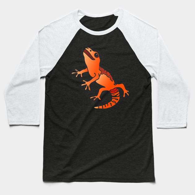 Lizard Gecko Salamander Baseball T-Shirt by Imutobi